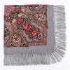 AUDME Oversized Women's Scarf Shawl Wrap Russian Babushka Traditional Retro Ukraine Style Printed tassels Square Scarfs51inx51in view 2
