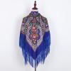 AUDME Oversized Women's Scarf Shawl Wrap Russian Babushka Traditional Retro Ukraine Style Printed tassels Square Scarfs51inx51in view 2