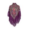 AUDME Oversized Women's Scarf Shawl Wrap Russian Babushka Traditional Retro Ukraine Style Printed tassels Square Scarfs51inx51in view 1