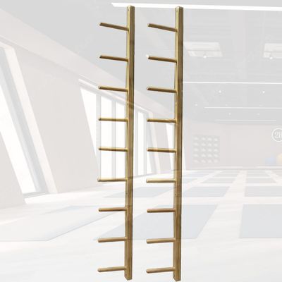 JIANNI Wall Mount Yoga Mat Storage, Solid Multi-layer Yoga Mat Holder Gym Storage Shelf for Home Gym Hanging Display Shelf (9-layer)