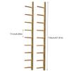 JIANNI Wall Mount Yoga Mat Storage, Solid Multi-layer Yoga Mat Holder Gym Storage Shelf for Home Gym Hanging Display Shelf (9-layer) view 3