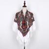 AUDME Oversized Women's Scarf Shawl Wrap Russian Babushka Traditional Retro Ukraine Style Printed tassels Square Scarfs51inx51in view 3