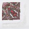 AUDME Oversized Women's Scarf Shawl Wrap Russian Babushka Traditional Retro Ukraine Style Printed tassels Square Scarfs51inx51in view 4