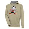 Antigua Men's Khaki Cleveland Browns Primary Logo Victory Pullover Hoodie view 1