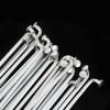 Electric Bicycle Silver Spokes 13G Diameter 2.2mm Length Spokes #45 Steel + Nipples 36pcs/lot (Color : 240 mm) view 2