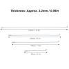 10pcs/lot Bike Spokes 13G 2.2mm 80mm 190mm 220mm 310mm Bike Spokes Stainless Steel Spokes Bicycle Spokes Tricycle Accessories (Color : 220MM) view 3