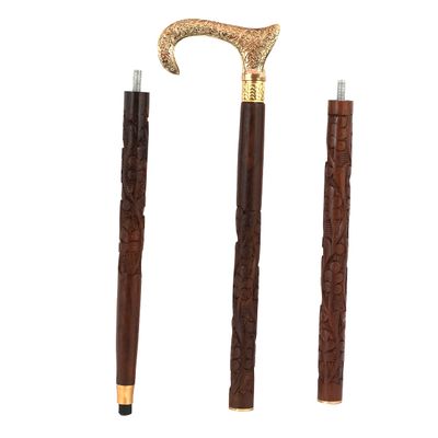 Walking Stick Folding | Rosewood and Brass Walking Stick | Cane Walking Stick Fantastic Quality Product for Gift and Care MOM & DAD