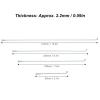10pcs 13g Bike Spokes Stainless Steel Bicycle Spokes 80mm/190mm/220mm/310mm Tricycle Spokes Bike Accessory (Color : 80mm) view 4