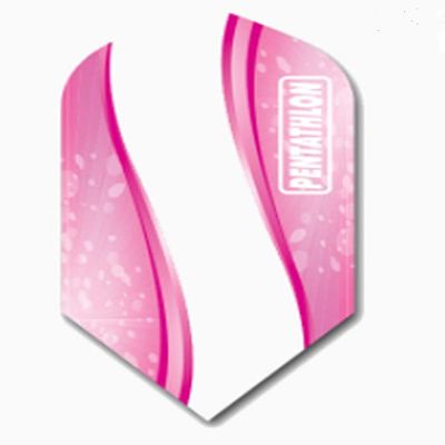 US Darts Pentathlon 3 Sets (9 Flights) Pentathlon Pink Slim Dart Flights - 100 Micron #48