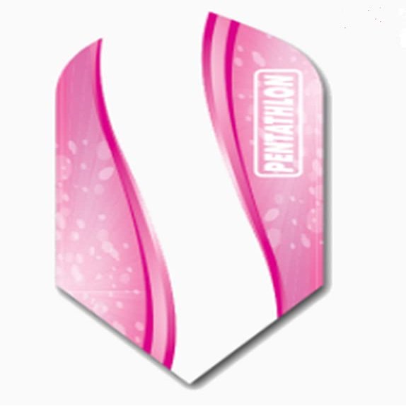 US Darts Pentathlon 3 Sets (9 Flights) Pentathlon Pink Slim Dart Flights - 100 Micron #48