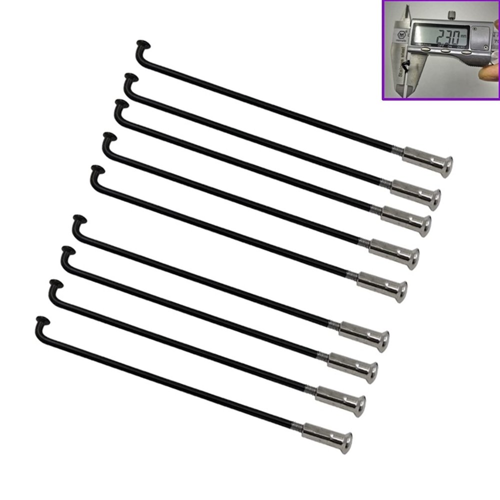 20 Pieces13 K 2.3mm J-Bend Equal Diameter Electric Bicycle Spokes 304 Stainless Steel Round Body Electric Bike Spokes with 14 Mm Nipples (Color : Length 117mm)