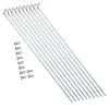 10pcs 13g Bike Spokes Stainless Steel Bicycle Spokes 80mm/190mm/220mm/310mm Tricycle Spokes Bike Accessory (Color : 190mm) view 3
