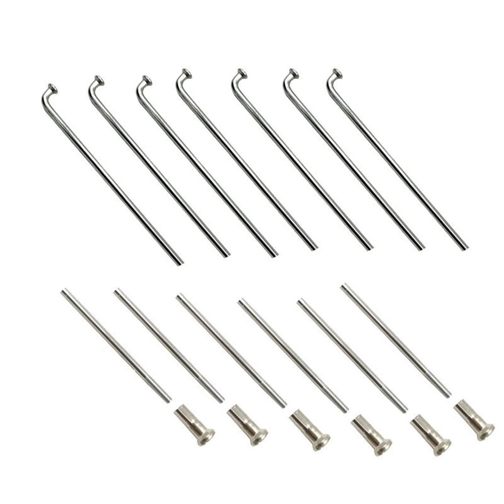 13G E-Bike Spokes 304 Stainless Steel 2.3mm Electric Bike Spokes 40Pcs (Color : Length 130mm)