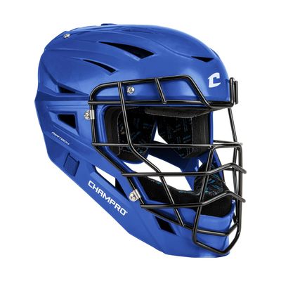 Champro HX Cannon Uncoated Catcher's Mask, Medium, Royal