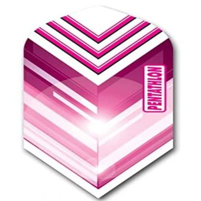 US Darts Pentathlon 3 Sets (9 Flights) Pink Slim Dart Flights - 100 Micron #42
