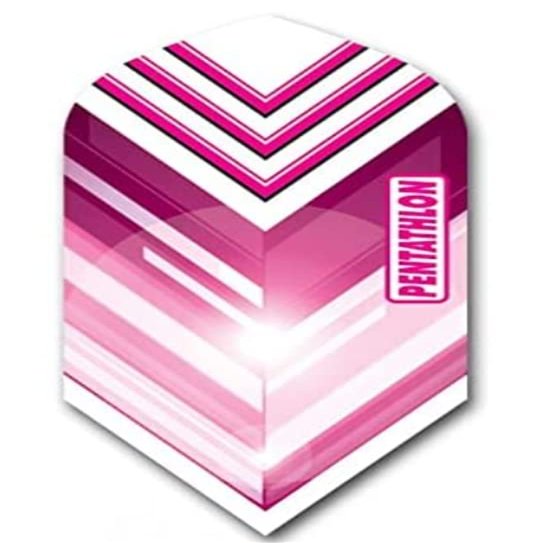 US Darts Pentathlon 3 Sets (9 Flights) Pink Slim Dart Flights - 100 Micron #42