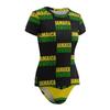 Adugen Origei Jamaica Flag Women's One-Piece Swimsuit Triangle Bathing Swimsuit Beach Party XL view 2