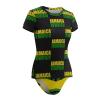 Adugen Origei Jamaica Flag Women's One-Piece Swimsuit Triangle Bathing Swimsuit Beach Party M view 3