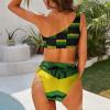 Adugen Origei Bikini Jamaica Flag Bathing Suit Women's Swimwear Bikini Swimming Costume Tummy Control Swimsuits M view 4