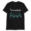 1971 Cuda Barracuda Muscle Car Miami Nights Retro Edition Classic Cars T-Shirt Black