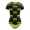 Adugen Origei Jamaica Flag Women's One-Piece Swimsuit Triangle Bathing Swimsuit Beach Party L view 1