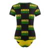 Adugen Origei Jamaica Flag Women's One-Piece Swimsuit Triangle Bathing Swimsuit Beach Party L view 4