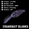 HUFFA 10PCS / LOT 11.5CM 21G Unpainted Crankbait Floating Saltwater Deep Bill Wobblers Fishing Lures Blanks for Crank Bait DIY view 2