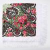 AUDME Women's Shawl Oversized Scarf Wrap Russian Babushka Traditional Retro Ukraine Printed tassels Square Scarfs61inx61in view 4