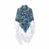 AUDME Women's Shawl Oversized Scarf Wrap Russian Babushka Traditional Retro Ukraine Printed tassels Square Scarfs61inx61in view 1