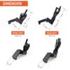 GOTICAL Finger Sight Set, Fixed Backup Front and Rear BUIS Set, Fit Picatinny Rail and Weaver (2 Sets of Finger Set) (4Pcs/Set Finger Thumb & Sight) view 4