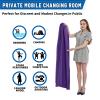 Portable Changing Room Privacy Changing Tent Instant Dressing Room Thick Cover ups for Public Change on Beach Car Boating Swimming Changing Curtain for Dancer, 3.94ft Length view 3