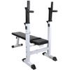 loibinfen Fitness Workout Bench Straight Weight Bench, Strength Training Bench for Full Body Workout,Fitness Barbell Rack and Weight Bench for Home Gym (Style I) view 2