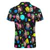 Custom Polo Shirt for Men Personalized Text Photo Logo Short Sleeve with All Over Print view 3