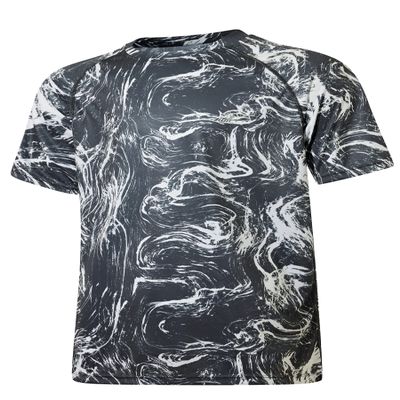 Willit Men's Rashguard Swim Shirt Short Sleeve UPF 50+ Sun Protection SPF Quick Dry Water Shirt Fog XL