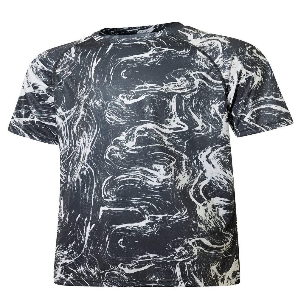 Willit Men's Rashguard Swim Shirt Short Sleeve UPF 50+ Sun Protection SPF Quick Dry Water Shirt Fog XL