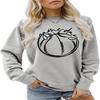 ARTECE Game Day Sweatshirt, Game Day Basketball Shirt, Sport Mama Sweater, Women Crewneck Pullover Tops Basketball Lover Gift Grey view 1