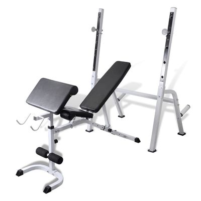 loibinfen Multi-Exercise Workout Bench, Health & Fitness Weight Bench for Heavy Duty Workouts, Exercise, Strength Training, Lifting and Home Gyms (Style G)