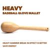 AliBall Baseball Glove Mallet, A Real One Piece Solid Construction Heavy Ball Mallet for Baseball Quick Create A Ball Shaped Pocket Softball Glove Mallet (A) view 3