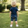 12 Month Boy Clothes Baby Boy Summer Outfits Dinosaur T-Shirt Top & Shorts Clothing Set, Blue Dinosaur Set 12-18M/70cm view 3
