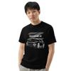 300ZX Fairlady Z JDM Tuner Z32 Custom Japanese Car Club Mens Garment-Dyed Heavyweight t-Shirt Black view 3