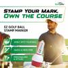 EZ BALL STAMP Golf Ball Stamp/Stamper - Ultra Quick Drying, Smear Free Ink Marker to Personalize Your Ball (Blue Eagle) view 2