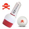 EZ Ball Stamp Golf Ball Stamp/Stamper - Ultra Quick Drying, Smear Free Ink Marker to Personalize Your Ball (Red Skull) view 1