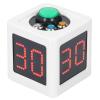 Cube Timer ABS 3 Buttons 1.4in 4 Sided Digital Countdown Stopwatch for Private Poker Chess Casinos Timer (White) view 1
