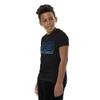 1980s Chevy Monte Carlo SS Custom Classic Car Club Youth Short Sleeve T-Shirt Black view 2