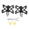 RiToEasysports Quick Release Pedal, 1 Pair K5 Aluminum Alloy Bearing Pedals for Road Mountain Folding Bikes (Black (Boxed)) view 3