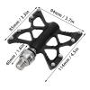 RiToEasysports Quick Release Pedal, 1 Pair K5 Aluminum Alloy Bearing Pedals for Road Mountain Folding Bikes (Black (Boxed)) view 4