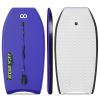 GEAVESS Bodyboard 33-inch/37-inch/42-inch Premium IXPE Body Board with Coiled Wrist Leash, Super Lightweight EPS Core and HDPE Slick Bottom, Perfect Surfing for Kids Teens and Adults(Blue, 37inch) view 1