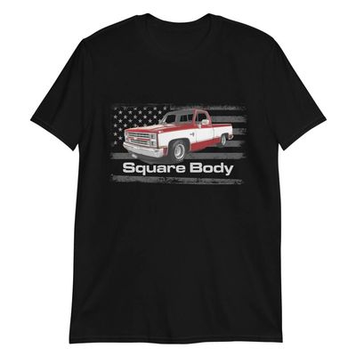 1987 Chevy Silverado Square Body Vintage C10 K10 1500 Pickup Truck Club Show T-Shirt
