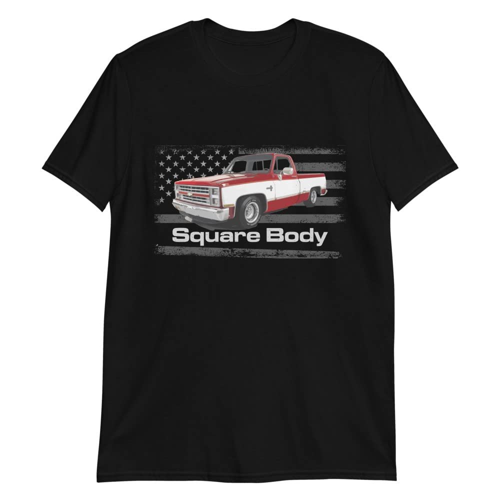 1987 Chevy Silverado Square Body Vintage C10 K10 1500 Pickup Truck Club Show T-Shirt