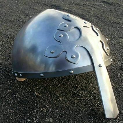 Medieval Viking Nasal Helmet with Cross Knight Armor Costume Combat Histoircal Reenactment Theatrical Play Armour